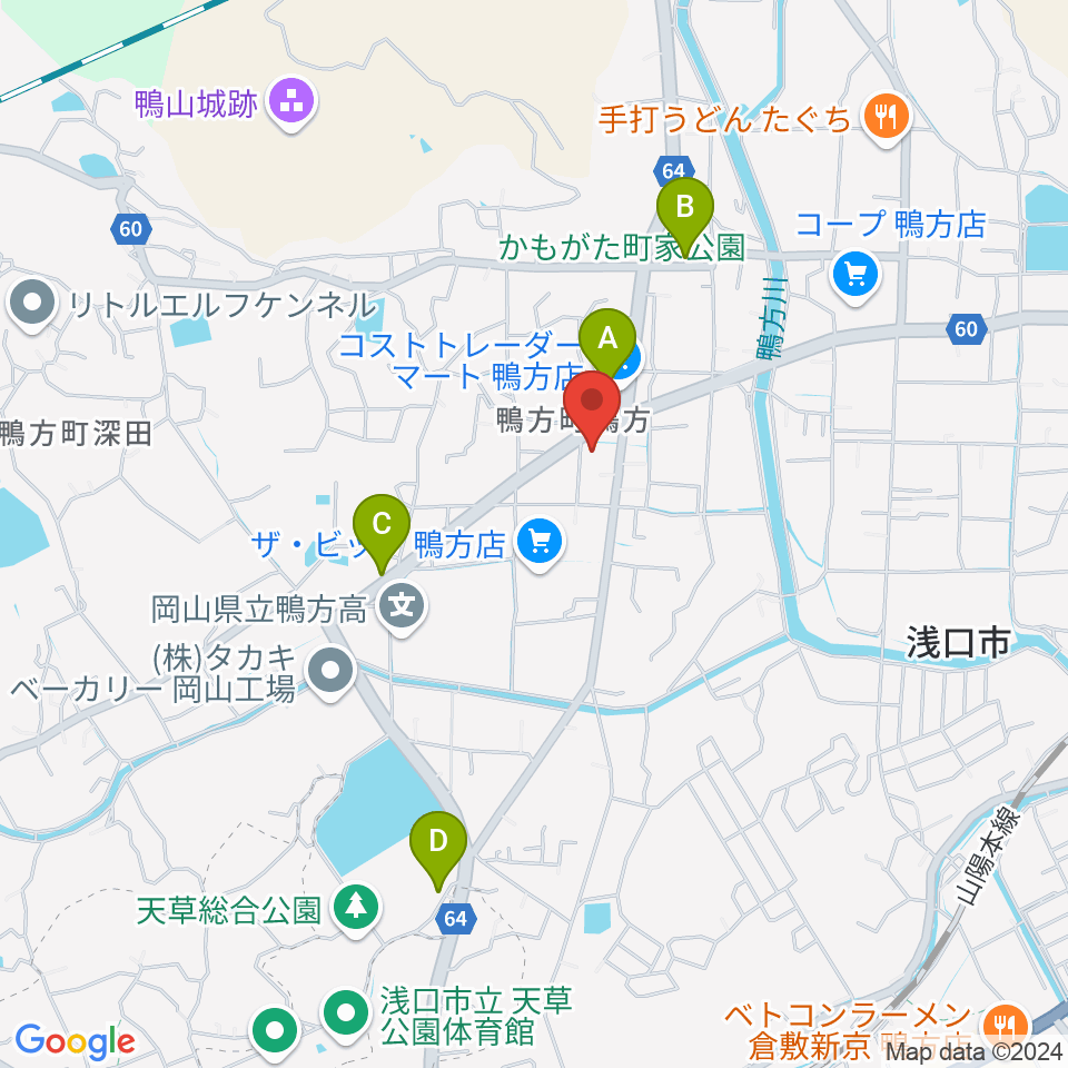 エフエムゆめウェーブ周辺のカフェ一覧地図