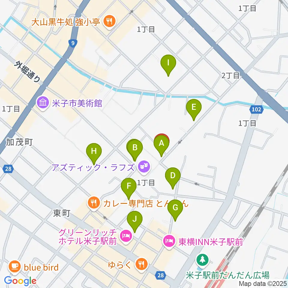 DARAZ FM ダラズ・エフエム周辺のカフェ一覧地図