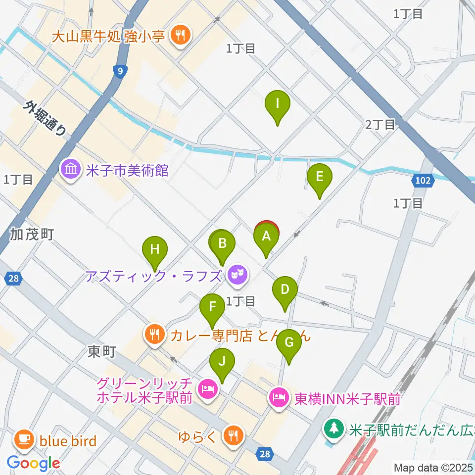 DARAZ FM ダラズ・エフエム周辺のカフェ一覧地図