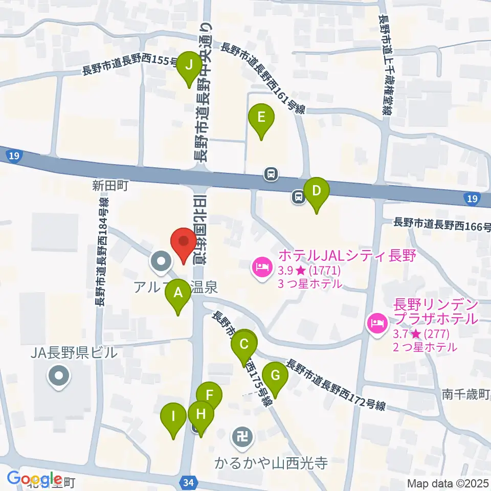 FMぜんこうじ周辺のカフェ一覧地図