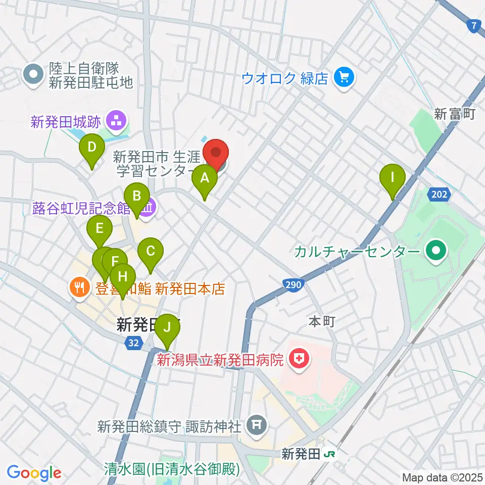 エフエムしばた シバラジ周辺のカフェ一覧地図