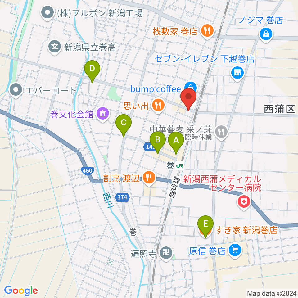 ぽかぽかラジオ周辺のカフェ一覧地図