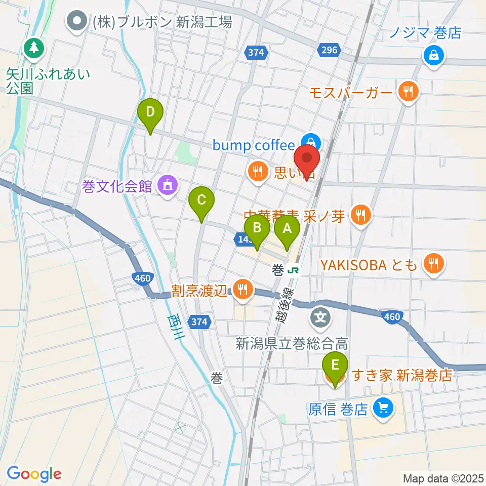 ぽかぽかラジオ周辺のカフェ一覧地図