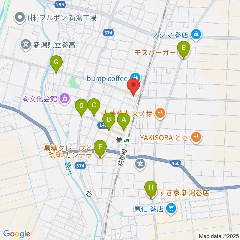 ぽかぽかラジオ周辺のカフェ一覧地図