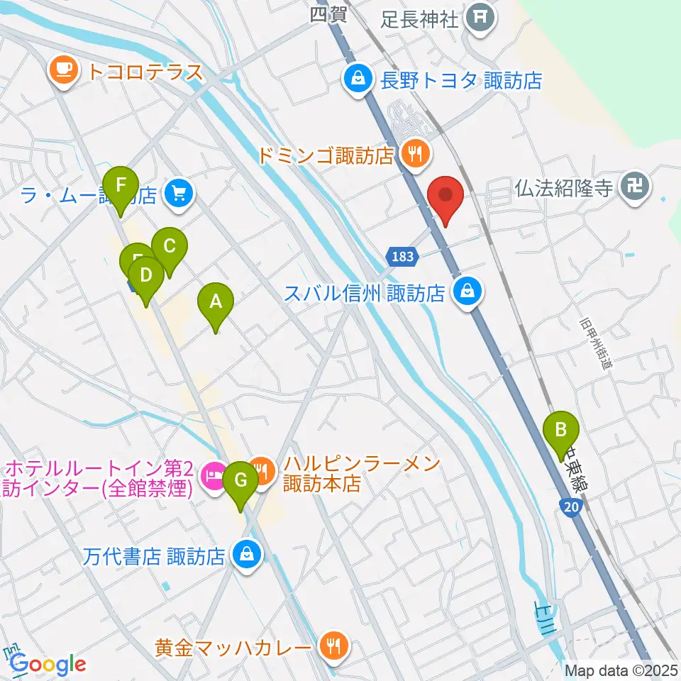 エルシーブイFM769周辺のカフェ一覧地図