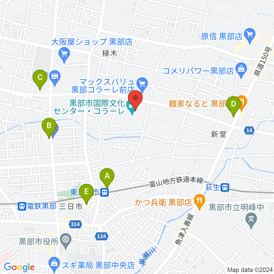 ラジオ・ミュー周辺のカフェ一覧地図