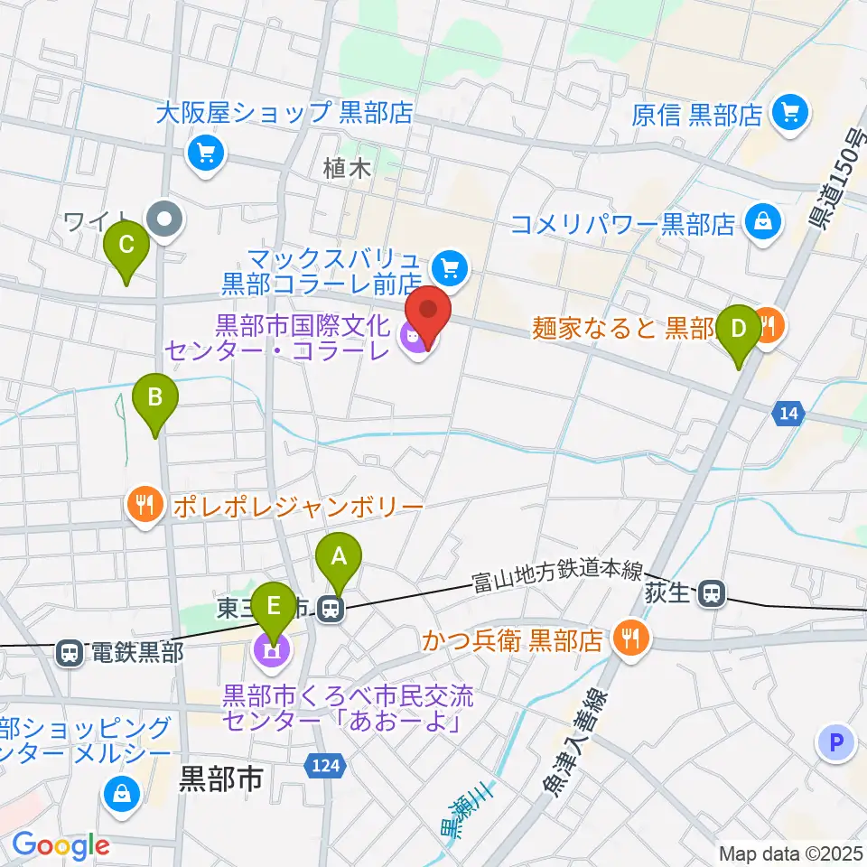 ラジオ・ミュー周辺のカフェ一覧地図