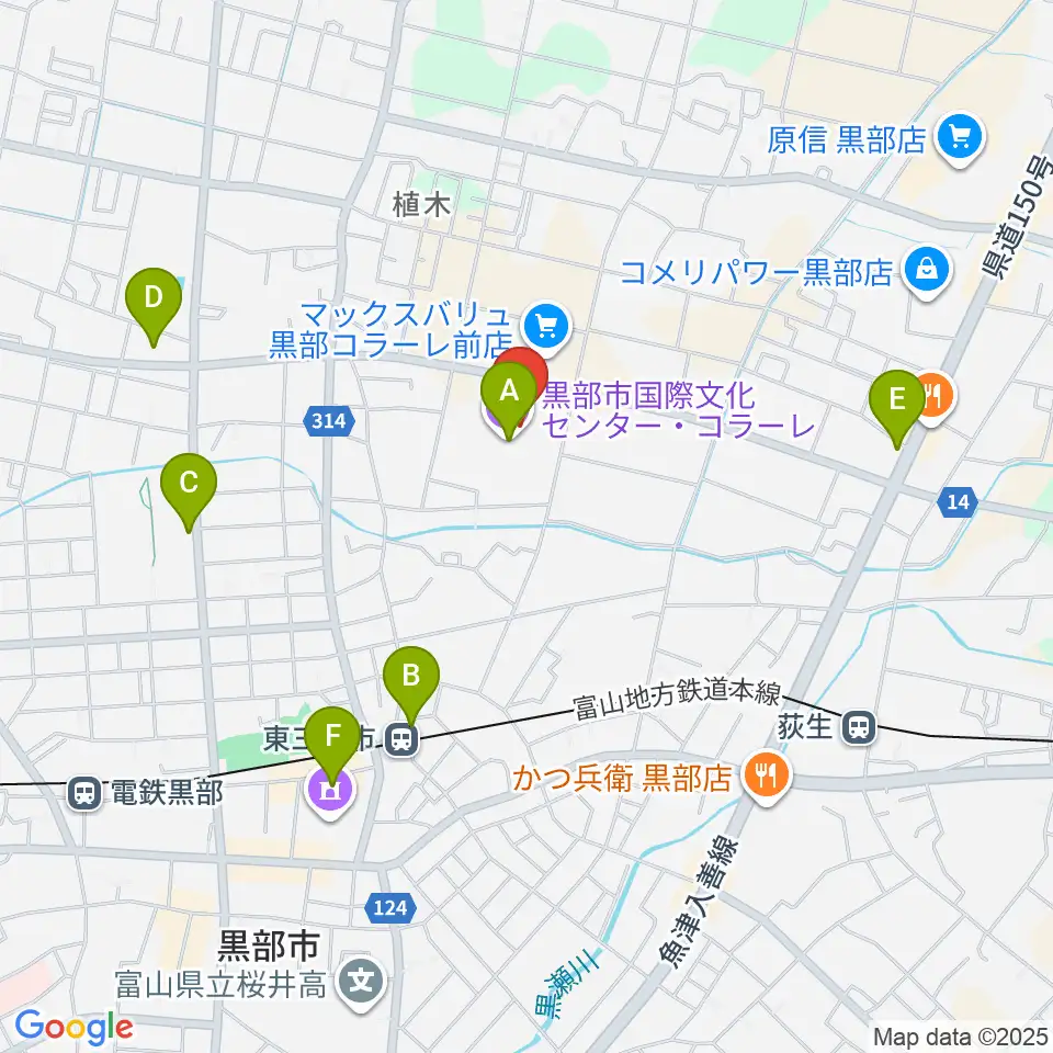 ラジオ・ミュー周辺のカフェ一覧地図