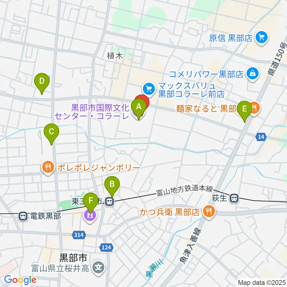 ラジオ・ミュー周辺のカフェ一覧地図