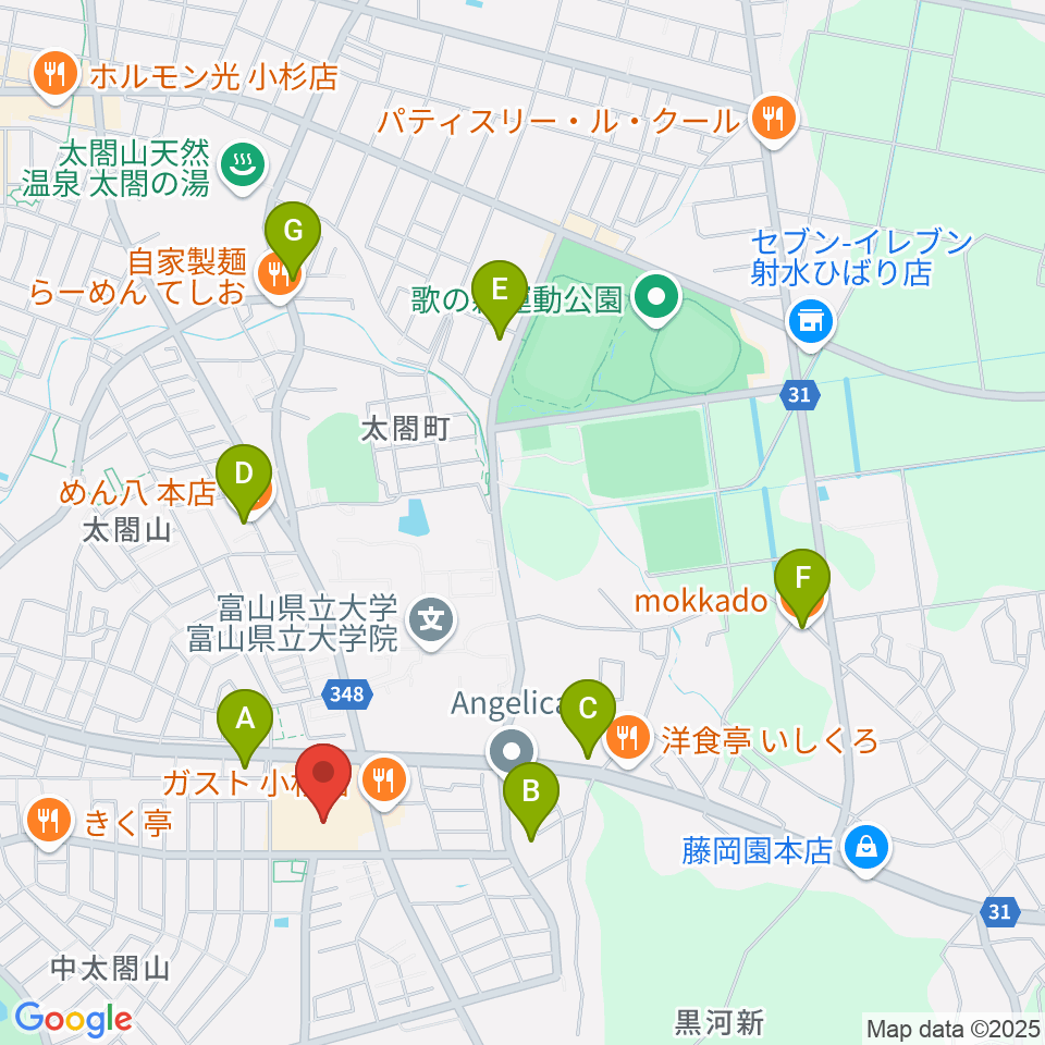 エフエムいみず周辺のカフェ一覧地図