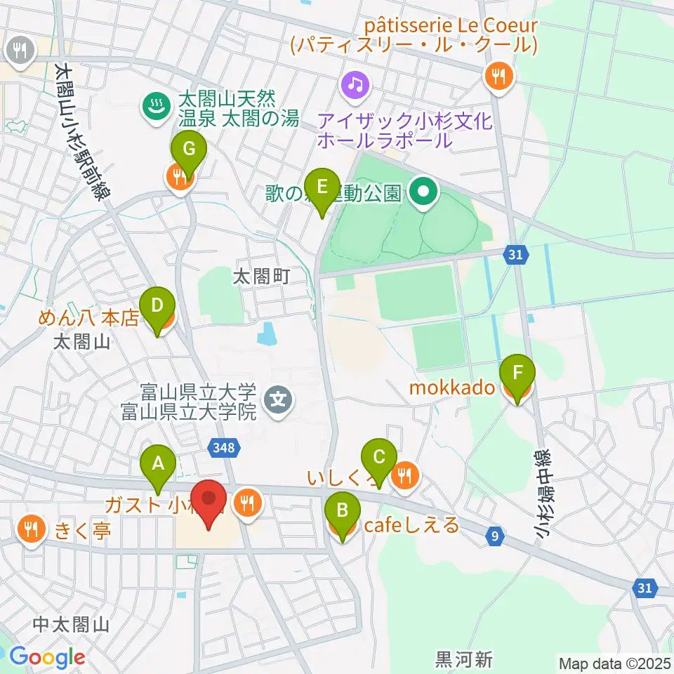エフエムいみず周辺のカフェ一覧地図