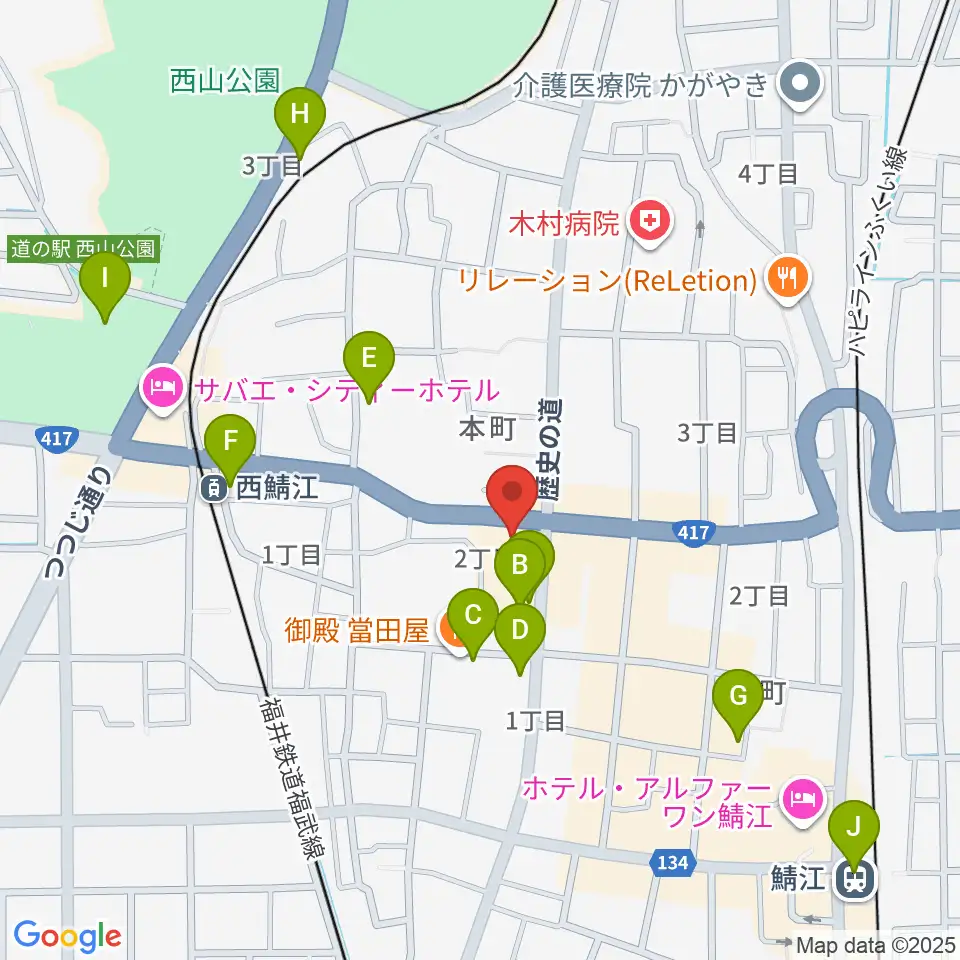 たんなん夢レディオ周辺のカフェ一覧地図