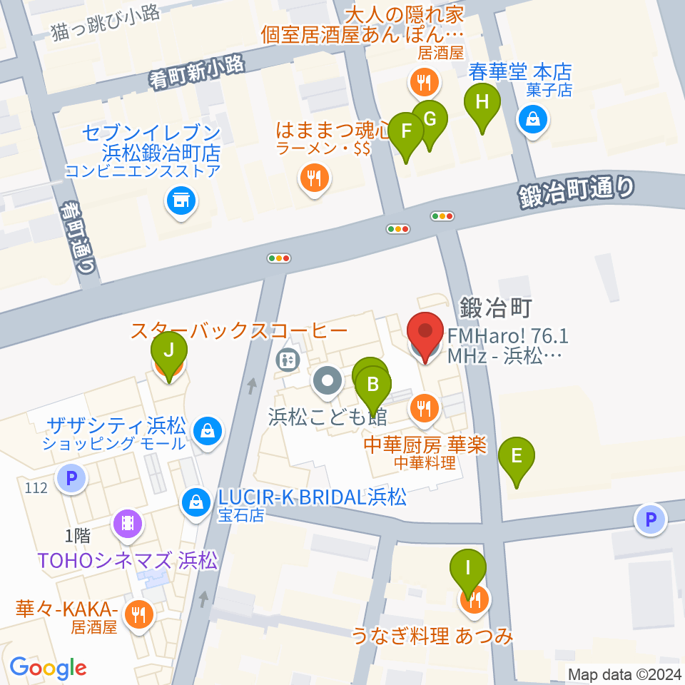 FM Haro!周辺のカフェ一覧地図