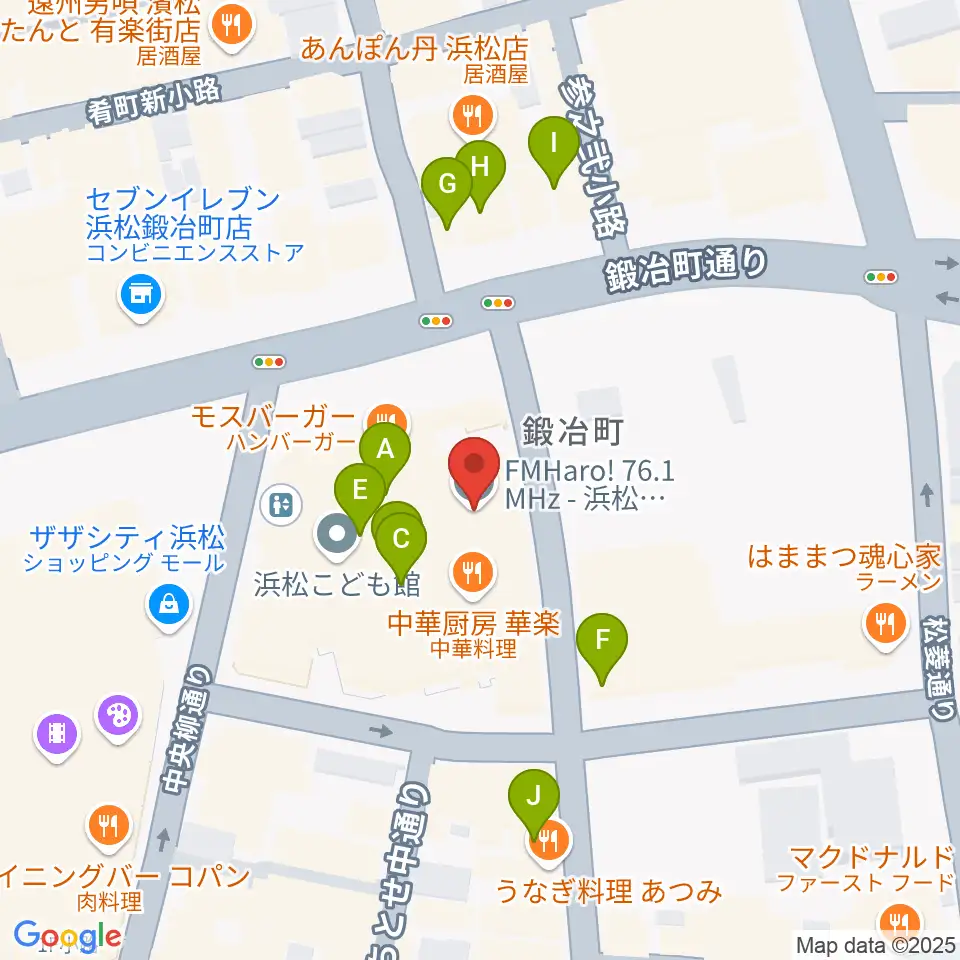 FM Haro!周辺のカフェ一覧地図