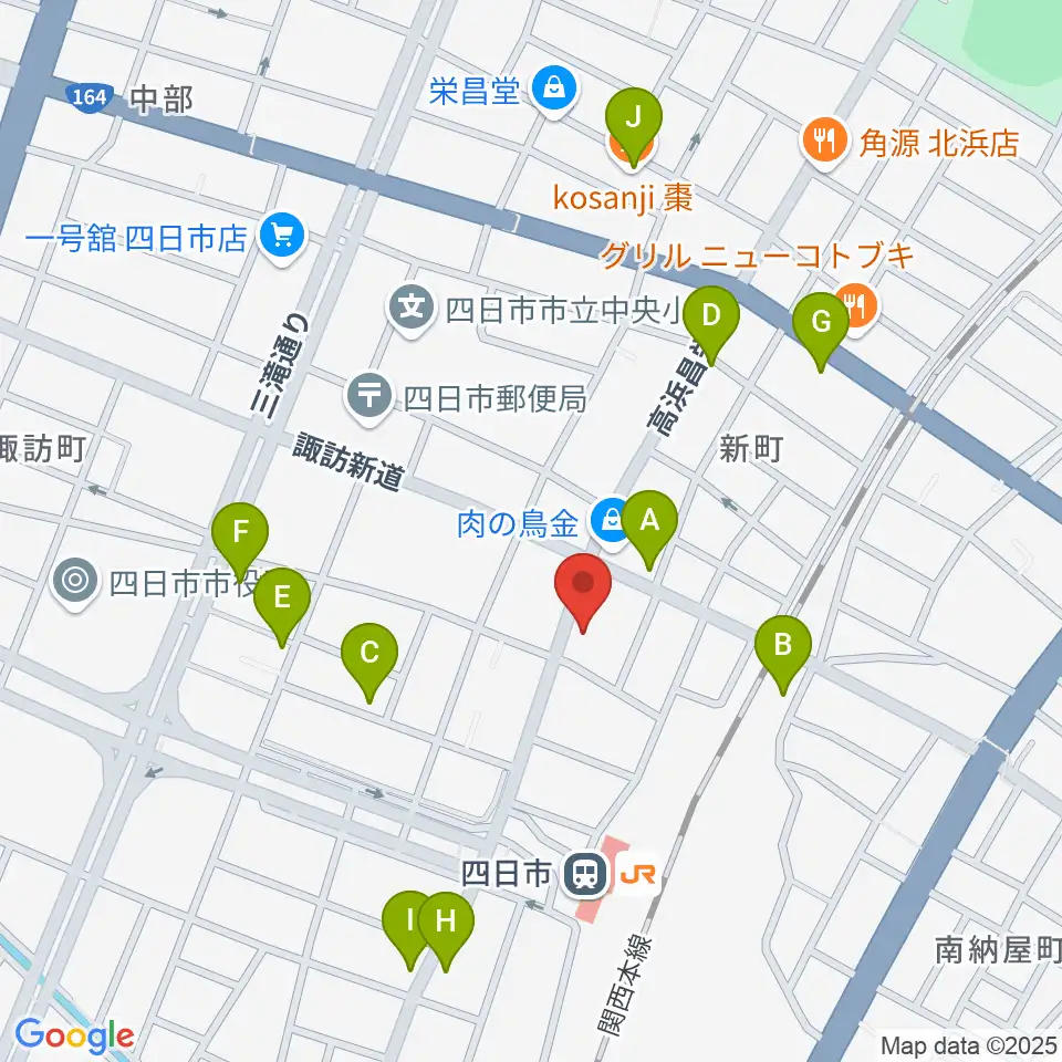 CTY-FM周辺のカフェ一覧地図