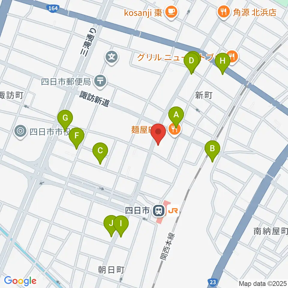 CTY-FM周辺のカフェ一覧地図