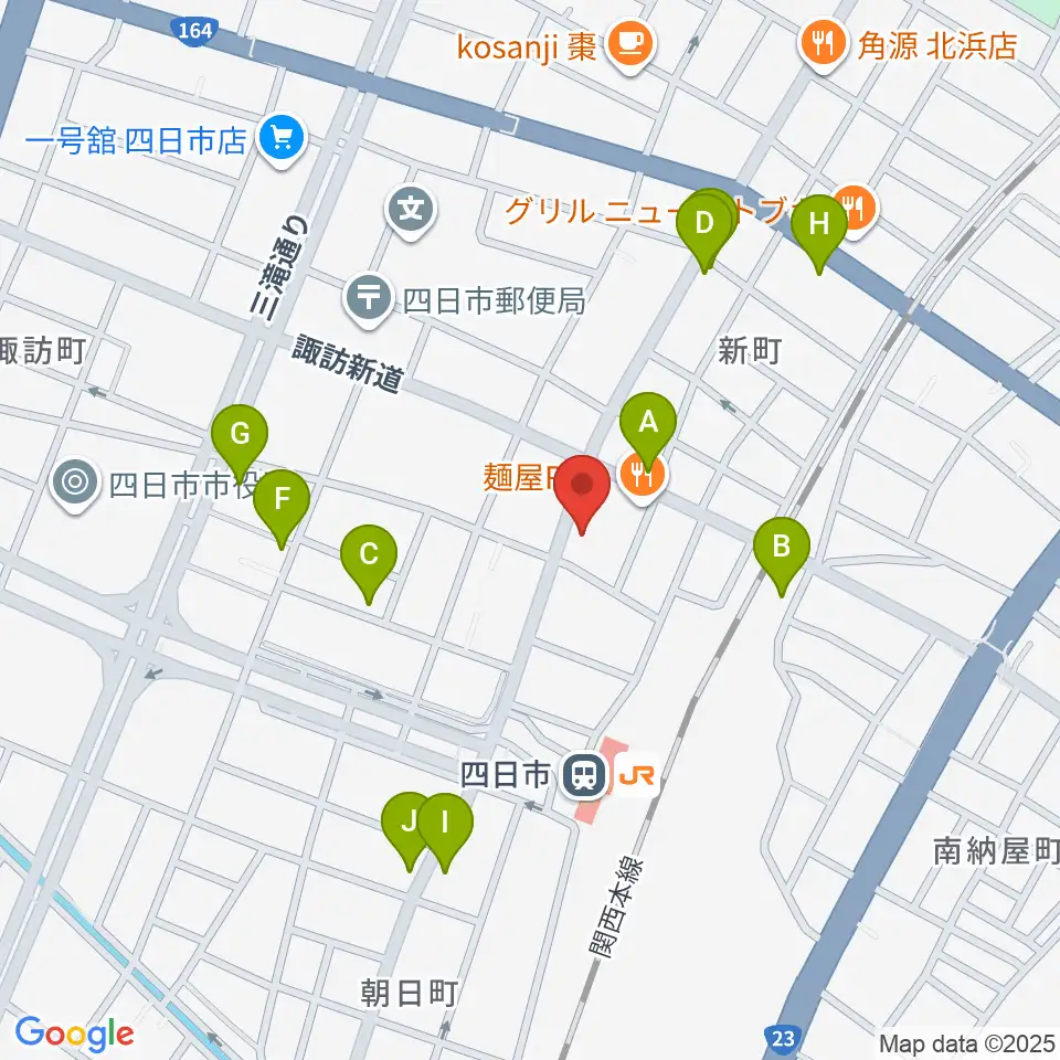 CTY-FM周辺のカフェ一覧地図