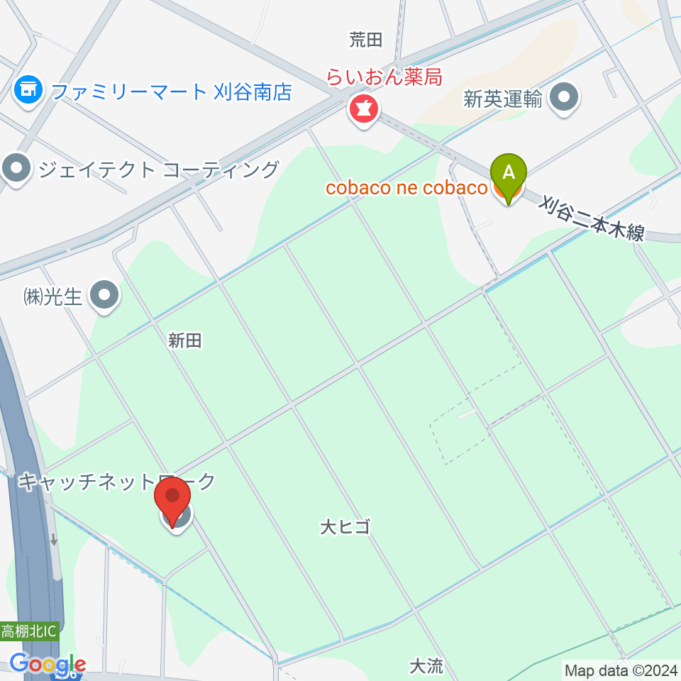 Pitch FM周辺のカフェ一覧地図