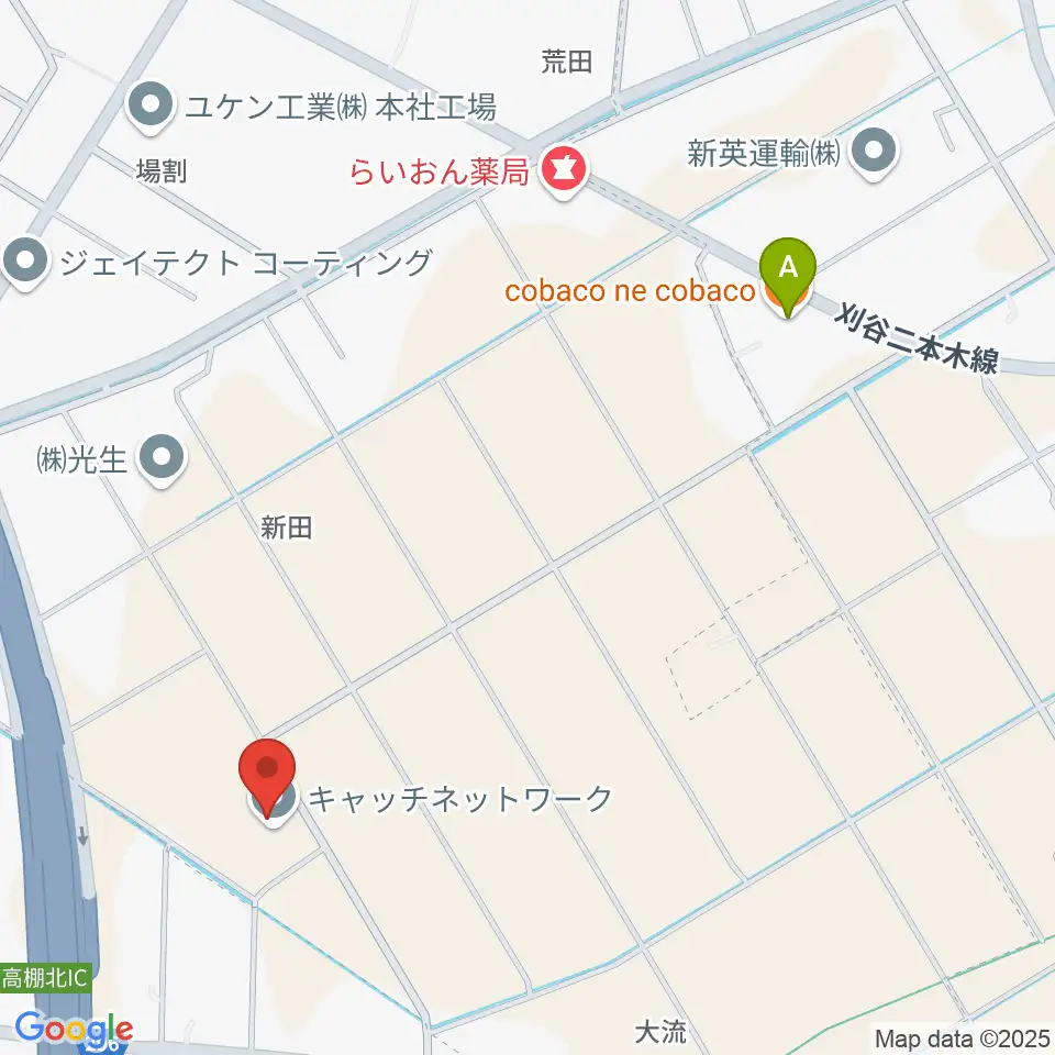 Pitch FM周辺のカフェ一覧地図