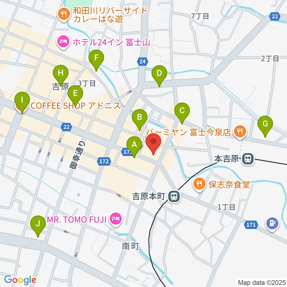 ラジオエフ Radio-f周辺のカフェ一覧地図