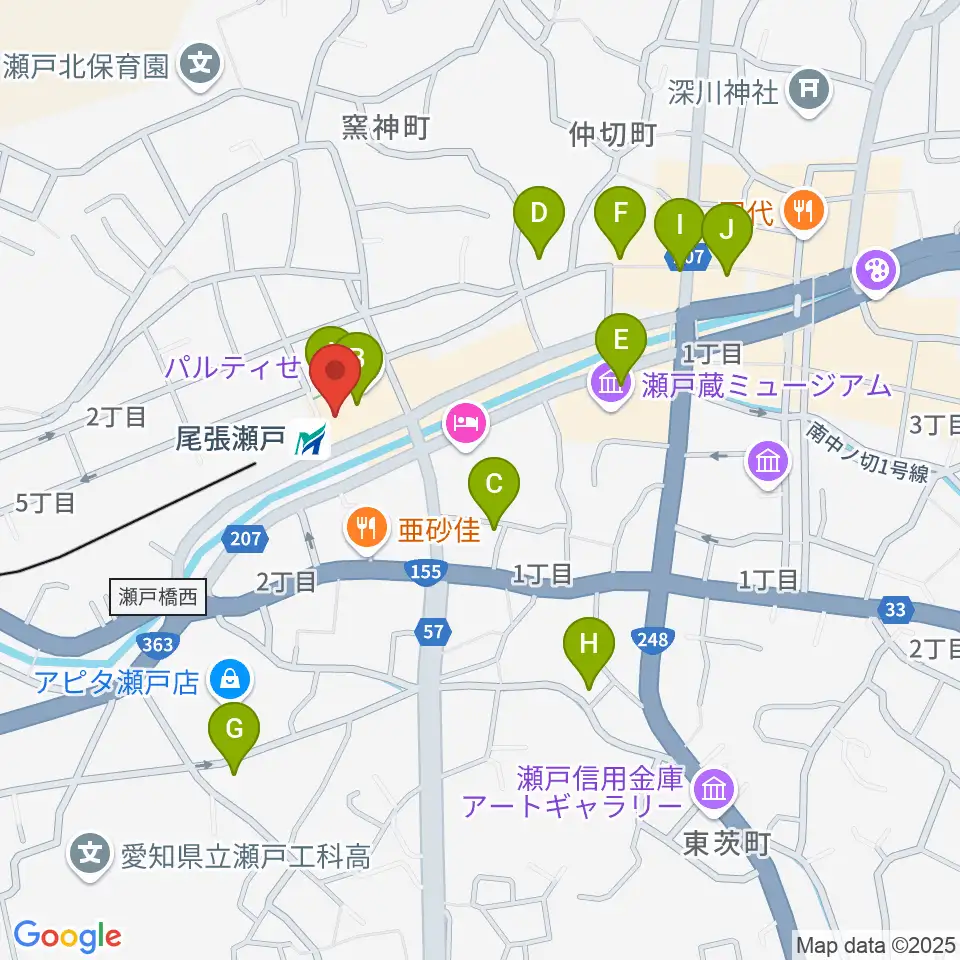 ラジオサンキュー（RADIO SANQ）周辺のカフェ一覧地図