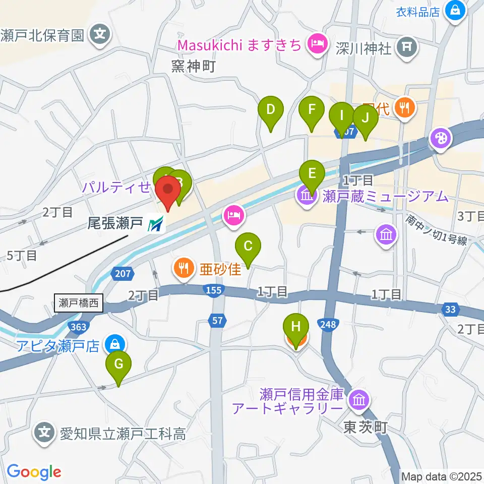ラジオサンキュー（RADIO SANQ）周辺のカフェ一覧地図