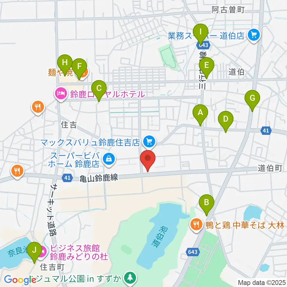 鈴鹿ヴォイスFM周辺のカフェ一覧地図