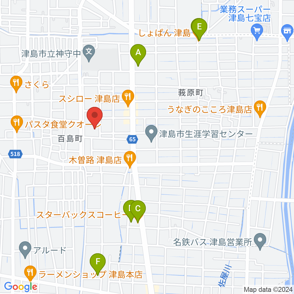 エフエムななみ周辺のカフェ一覧地図