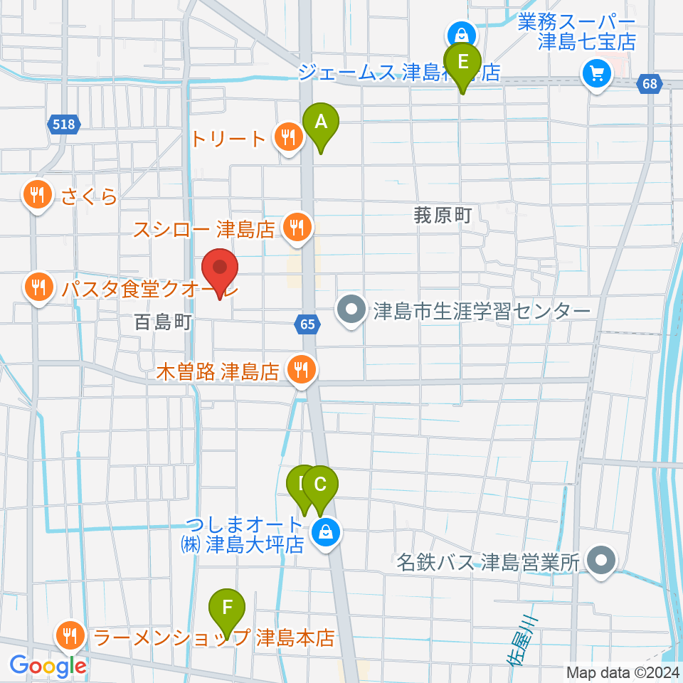 エフエムななみ周辺のカフェ一覧地図