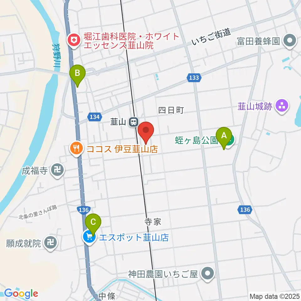 FMいずのくに周辺のカフェ一覧地図