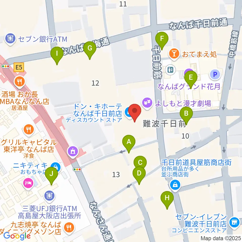 YES-fm周辺のカフェ一覧地図