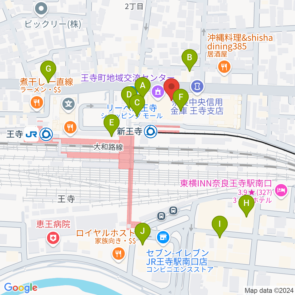 FMハイホー周辺のカフェ一覧地図