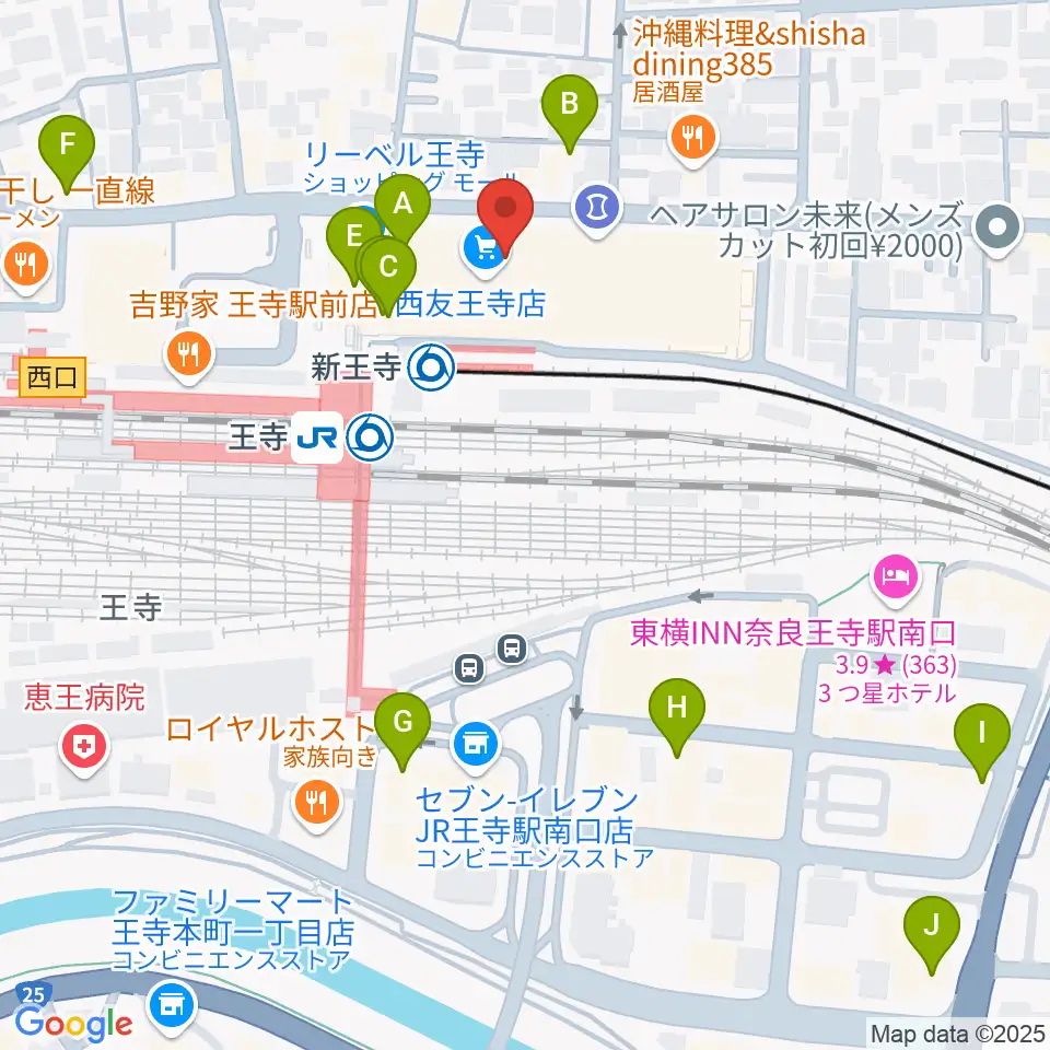 FMハイホー周辺のカフェ一覧地図