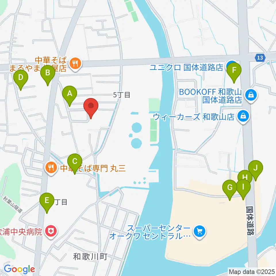 バナナエフエム周辺のカフェ一覧地図