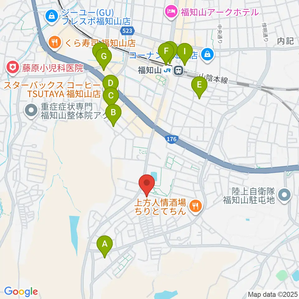 FM丹波周辺のカフェ一覧地図