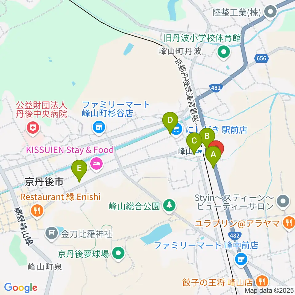 FMたんご周辺のカフェ一覧地図