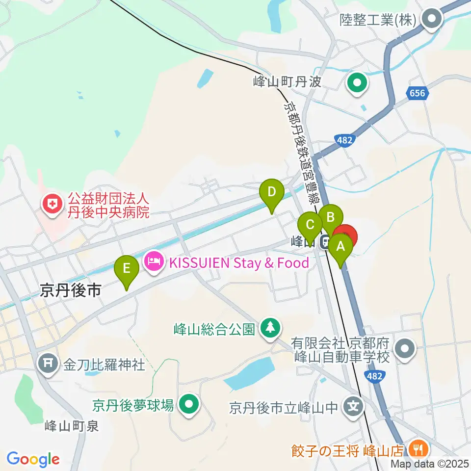 FMたんご周辺のカフェ一覧地図