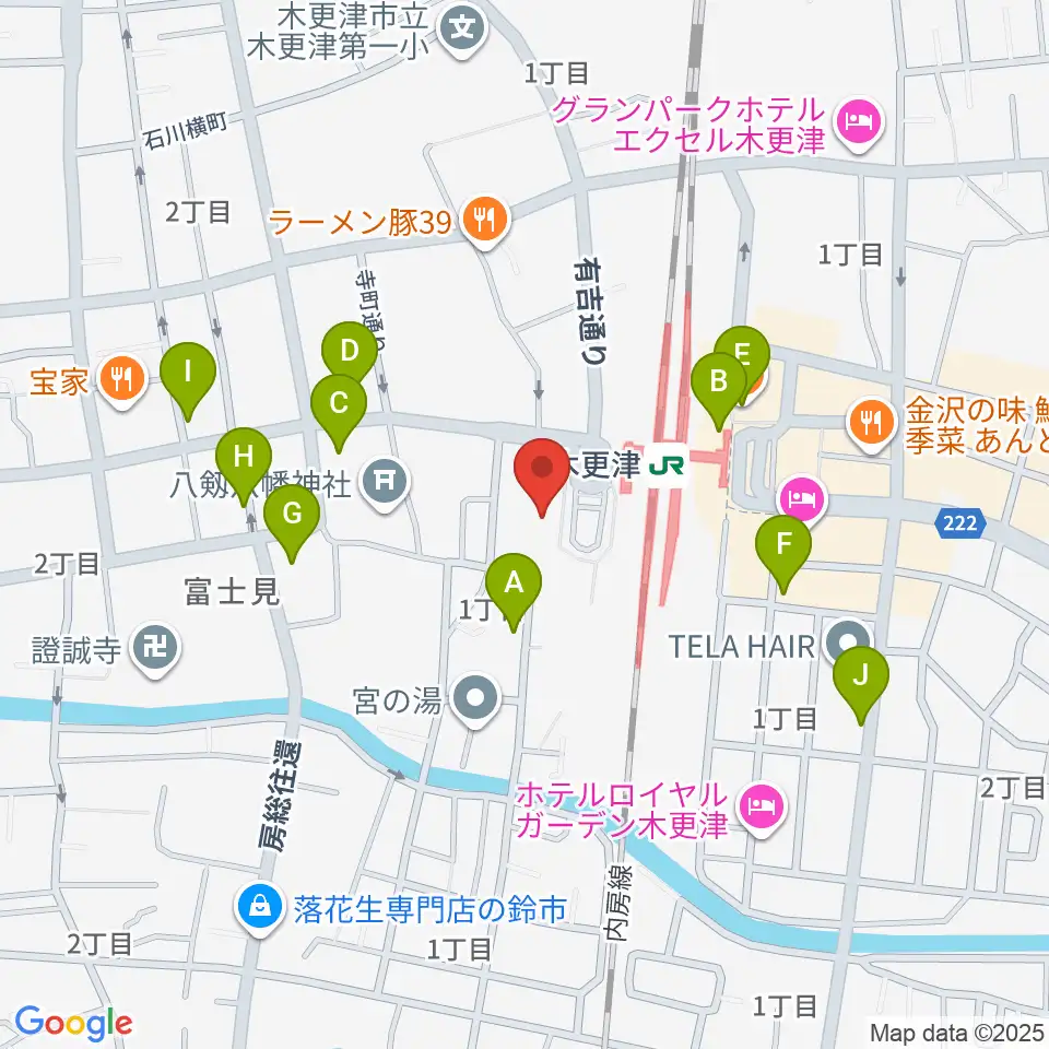 かずさエフエム周辺のカフェ一覧地図