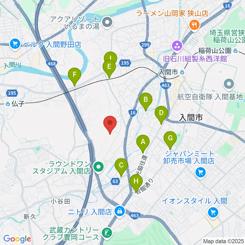 FMチャッピー周辺のカフェ一覧地図