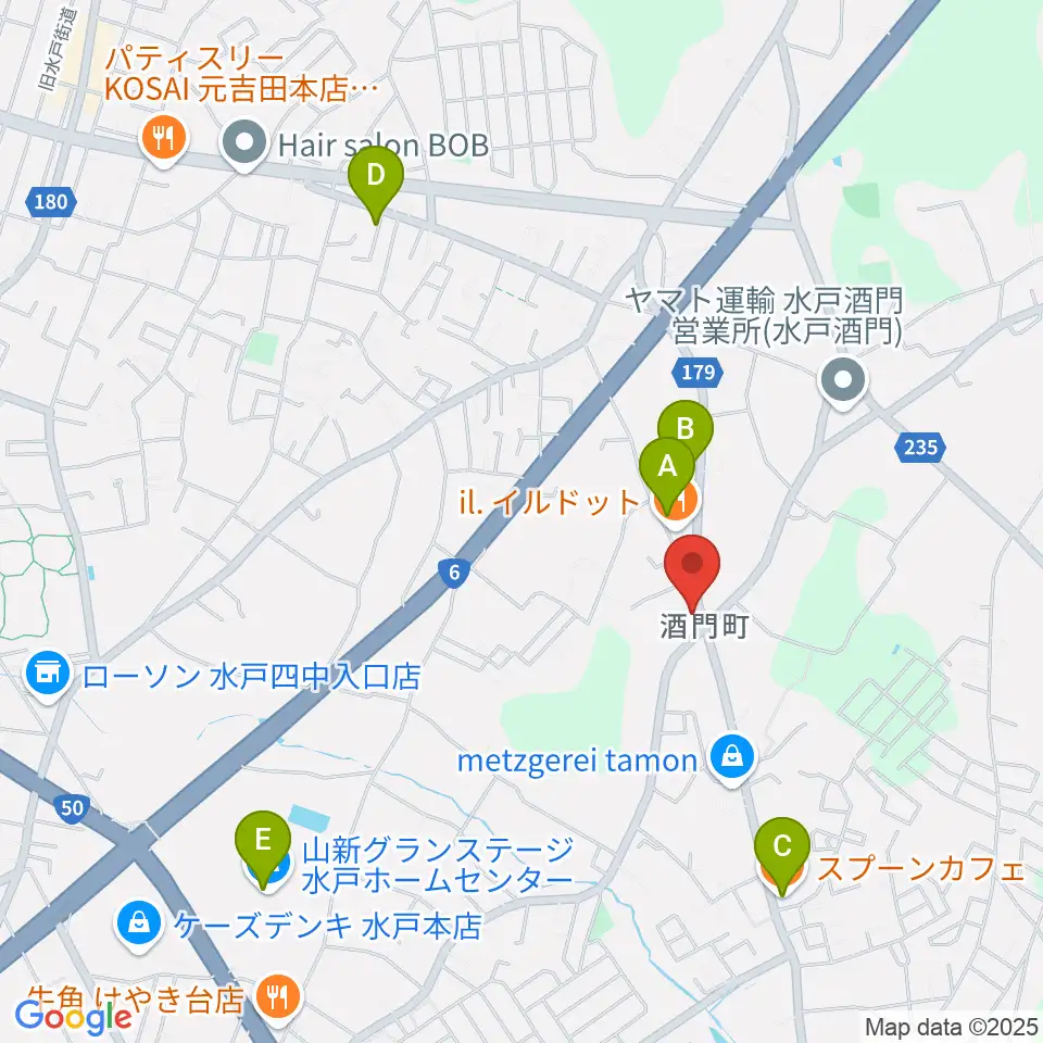 FMぱるるん周辺のカフェ一覧地図