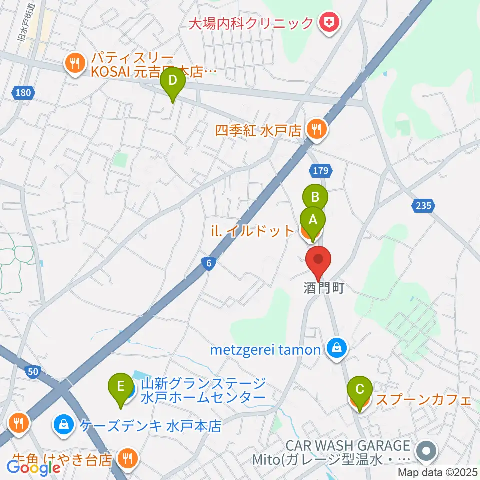 FMぱるるん周辺のカフェ一覧地図
