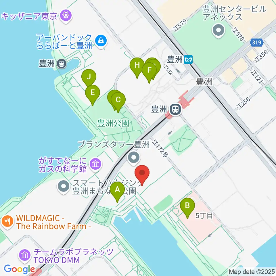 レインボータウンFM周辺のカフェ一覧地図