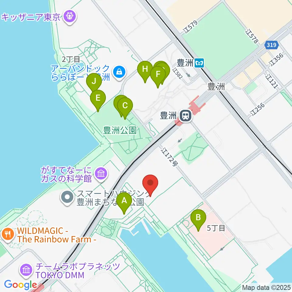 レインボータウンFM周辺のカフェ一覧地図