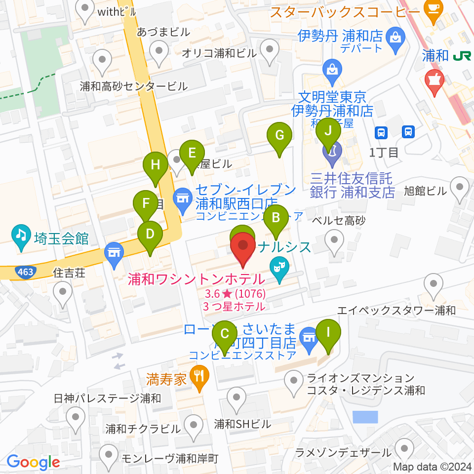 REDS WAVE周辺のカフェ一覧地図