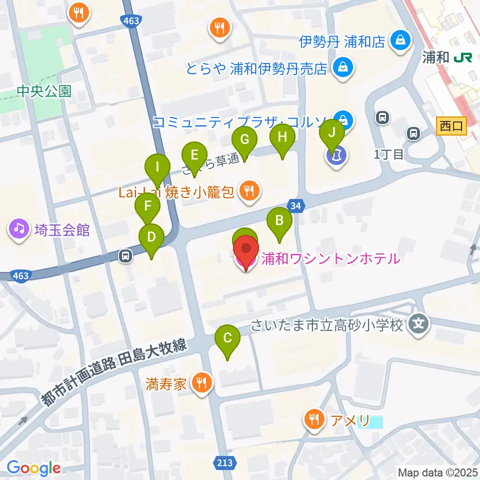 REDS WAVE周辺のカフェ一覧地図