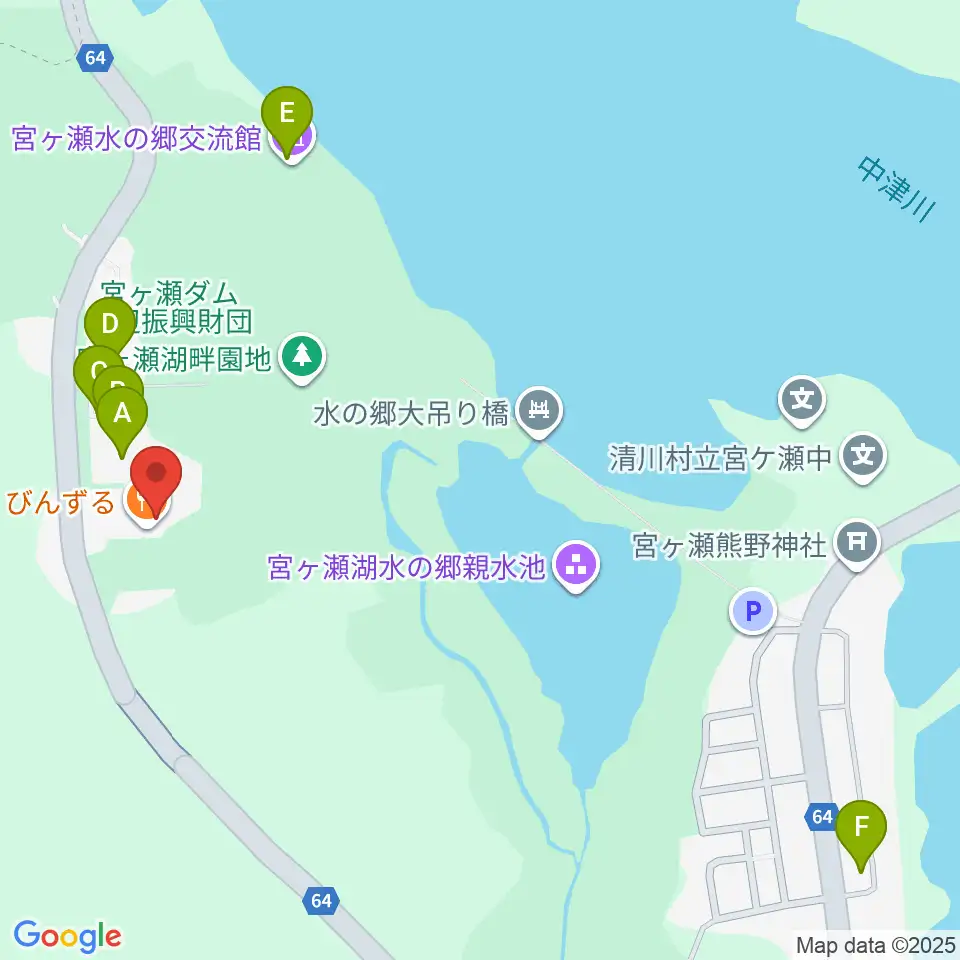 宮ヶ瀬レイクサイドエフエム周辺のカフェ一覧地図
