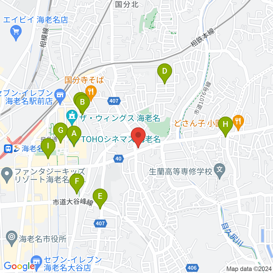 FMカオン周辺のカフェ一覧地図