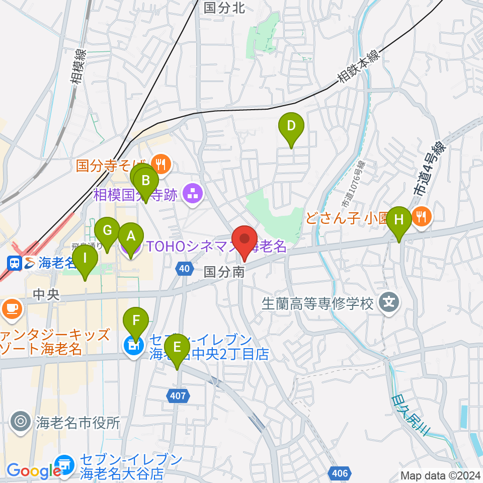 FMカオン周辺のカフェ一覧地図