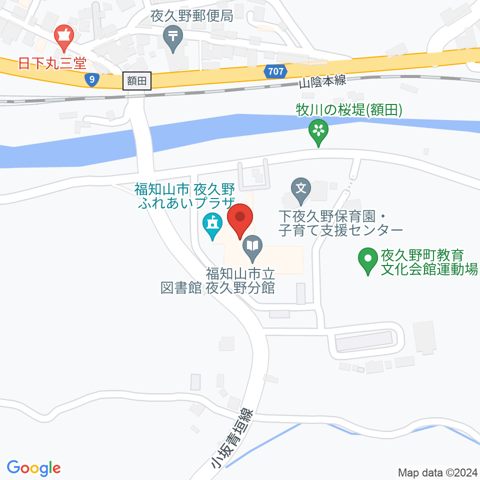 夜久野ふれあいプラザ周辺のカフェ一覧地図