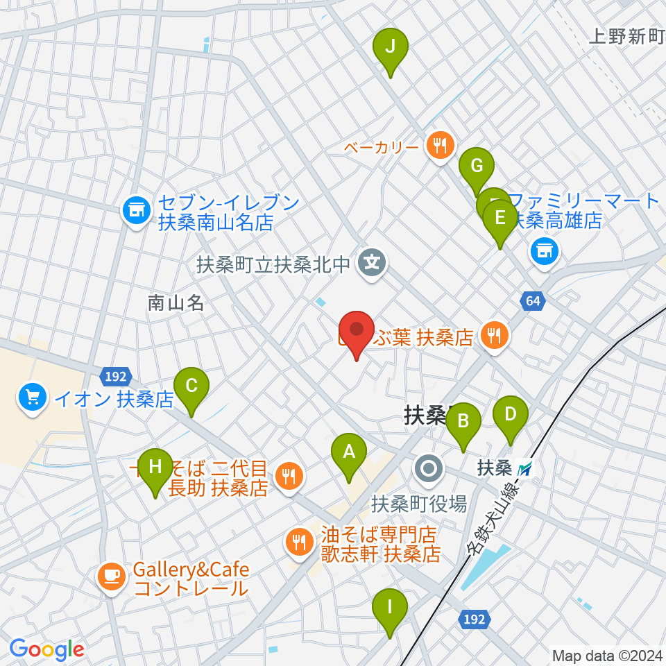 扶桑文化会館周辺のカフェ一覧地図